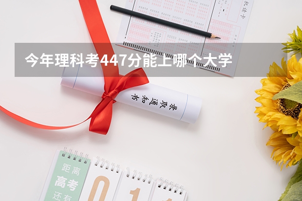 今年理科考447分能上哪个大学