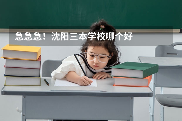急急急!沈阳三本学校哪个好