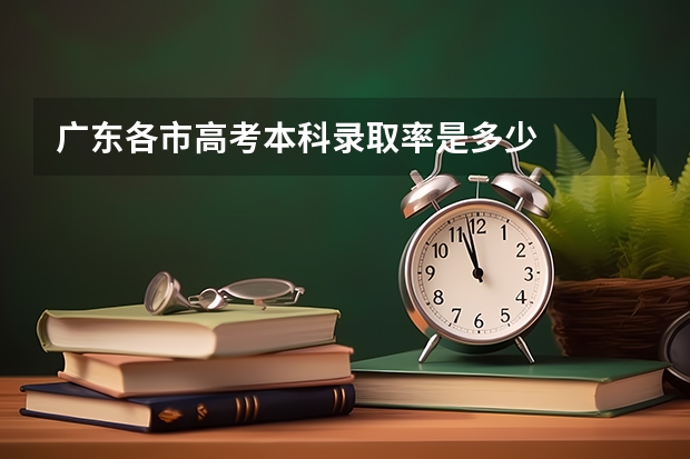 广东各市高考本科录取率是多少