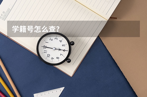 学籍号怎么查？