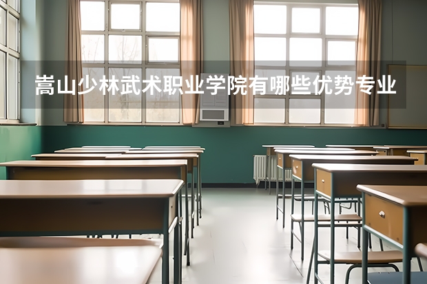 嵩山少林武术职业学院有哪些优势专业？