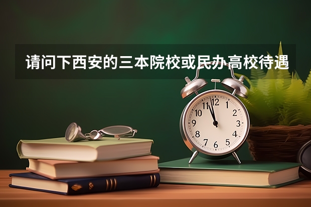 请问下西安的三本院校或民办高校待遇如何？有6000吗？