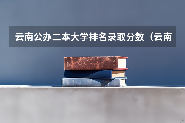 云南公办二本大学排名录取分数（云南警官学院分数线）