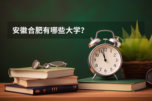 安徽合肥有哪些大学？