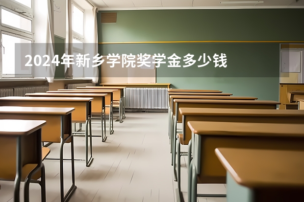 2024年新乡学院奖学金多少钱