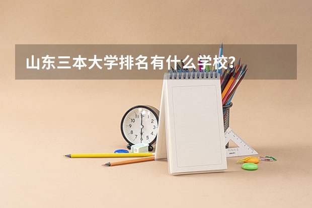 山东三本大学排名有什么学校？