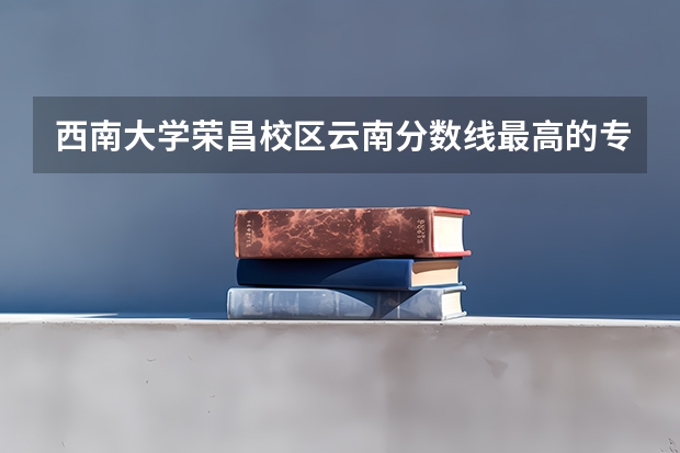 西南大学荣昌校区云南分数线最高的专业 云南各大学录取分数线