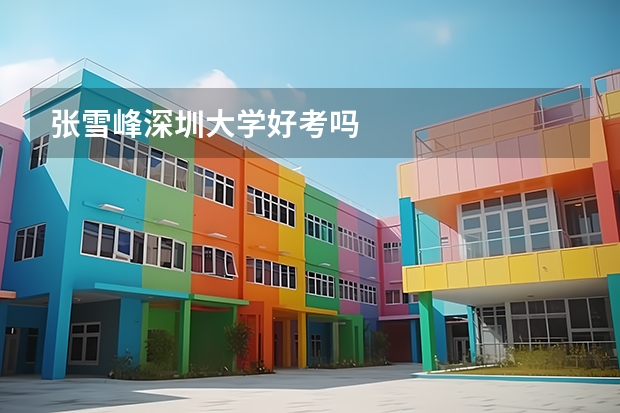 张雪峰深圳大学好考吗