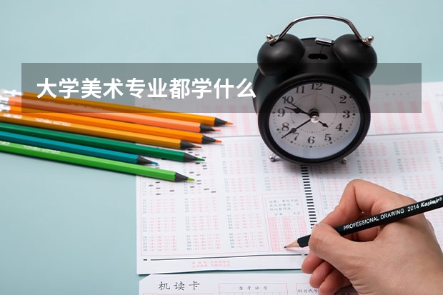 大学美术专业都学什么