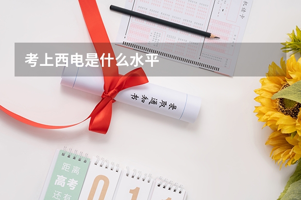 考上西电是什么水平