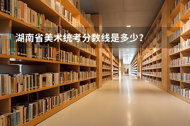 湖南省美术统考分数线是多少？