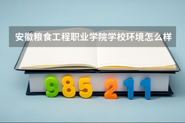 安徽粮食工程职业学院学校环境怎么样 安徽粮食工程职业学院学费贵不贵