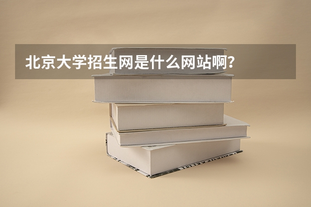 北京大学招生网是什么网站啊?