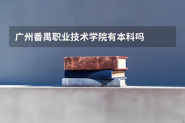 广州番禺职业技术学院有本科吗