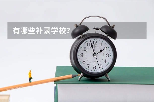 有哪些补录学校?