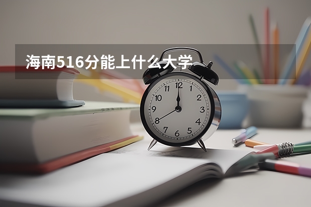 海南516分能上什么大学