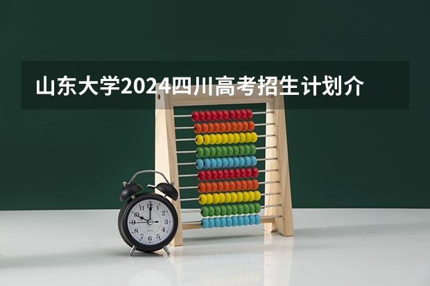 山东大学2024四川高考招生计划介绍
